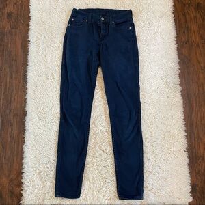 7 For All Mankind Jeggings Womens The Midrise Skinny Blue Jeans Pants Size 26